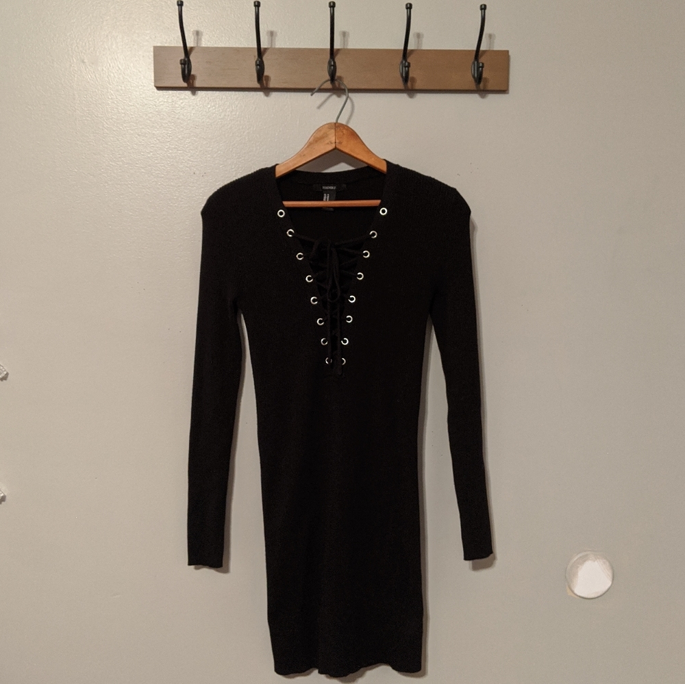 Bundle Sale Forever 21 Front Lace Up Bodycon Dress